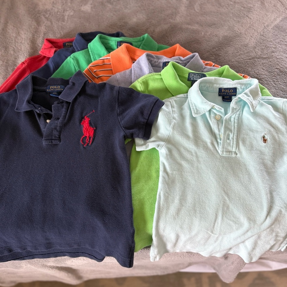 8 Polo Ralph Lauren Boys Collared Shirts - 4/4T - Very Gently Worn
